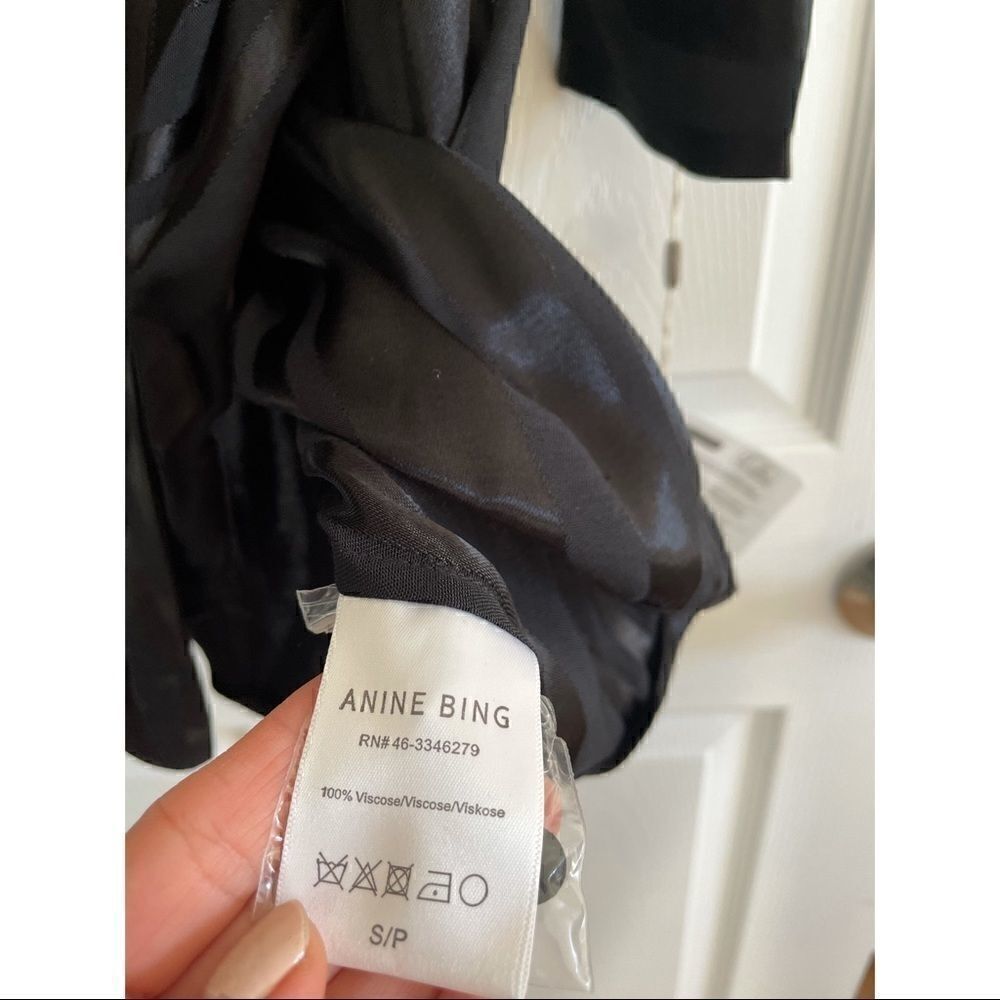 NWT Anine Bing Penelope Mini Black Dress - Picture 8 of 10